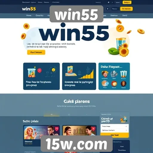 experiência do usuário no design do site win55